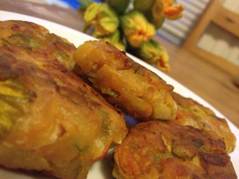 Pumpkin blossom fritters